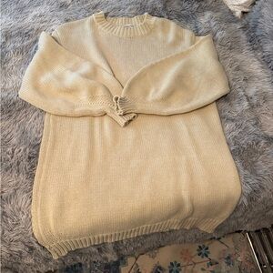 Princess Polly Cream Knit Sweater Dress